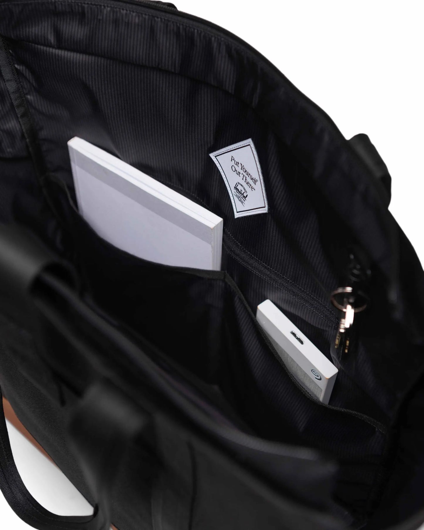 Mala para MacBook Heritage™ Tote Bag - Preto/castanho sela