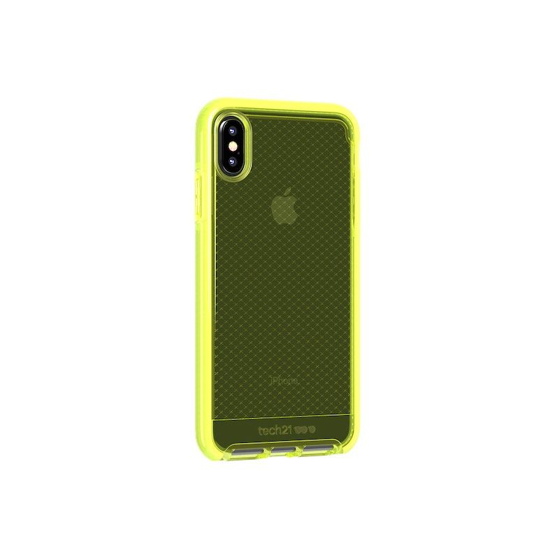 Capa Tech21 Evo Check (iPhone Xs Max) - Neon Yellow