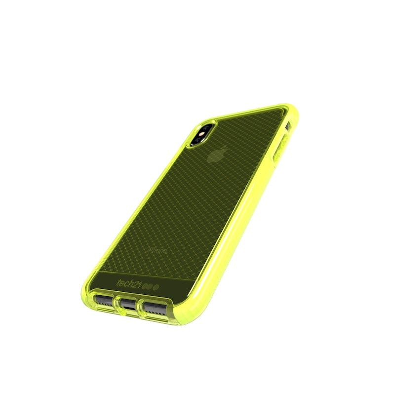 Capa Tech21 Evo Check (iPhone Xs Max) - Neon Yellow