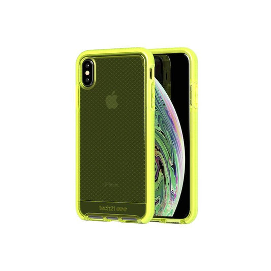 Capa Tech21 Evo Check (iPhone Xs Max) - Neon Yellow