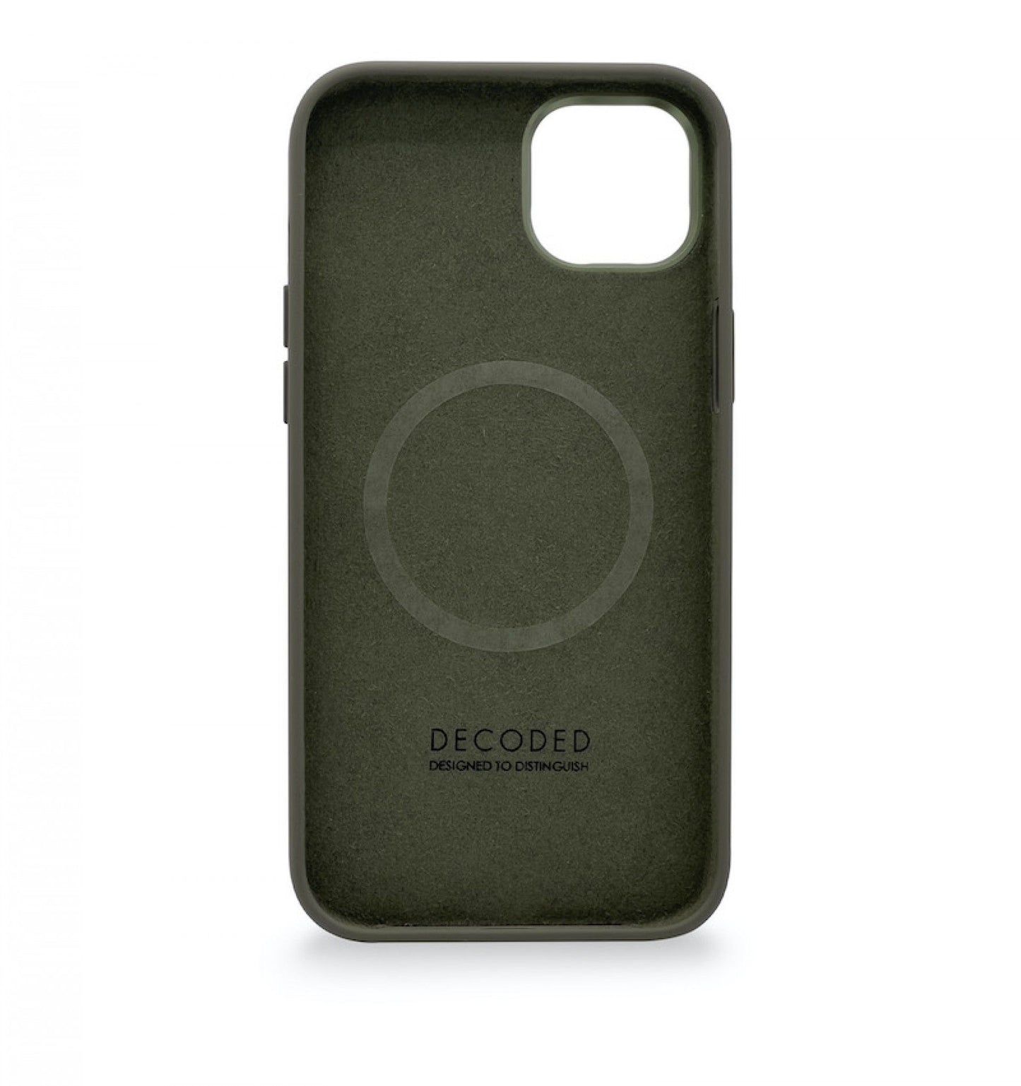 DECODED iPhone 14 AntiMicrobial Silicone Cover Olive