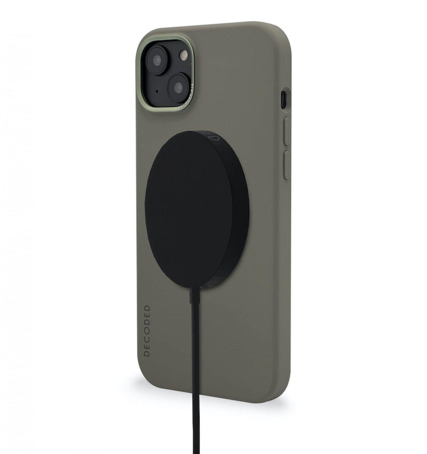 DECODED iPhone 14 AntiMicrobial Silicone Cover Olive
