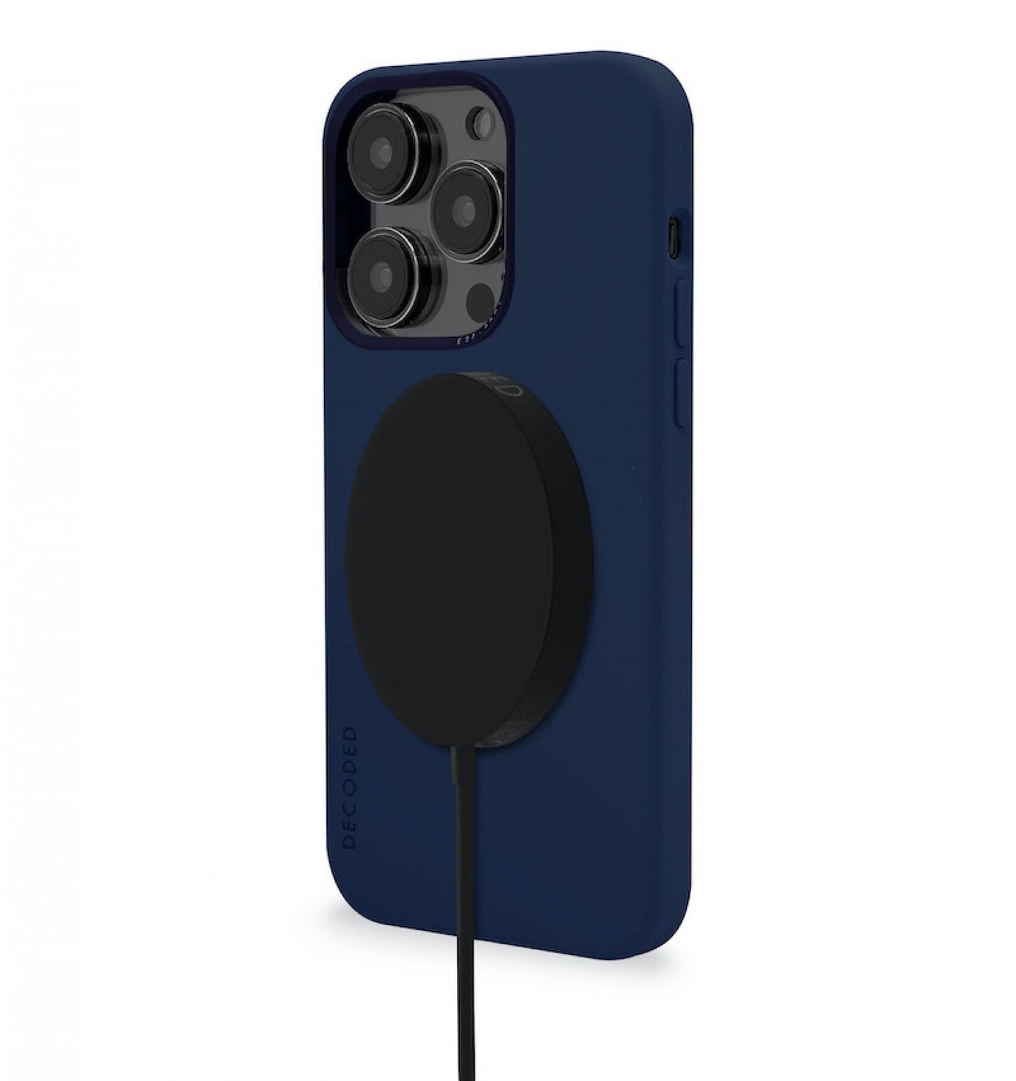DECODED iPhone 14 Pro AntiMicrobial Silicone Cover Nvy Peone