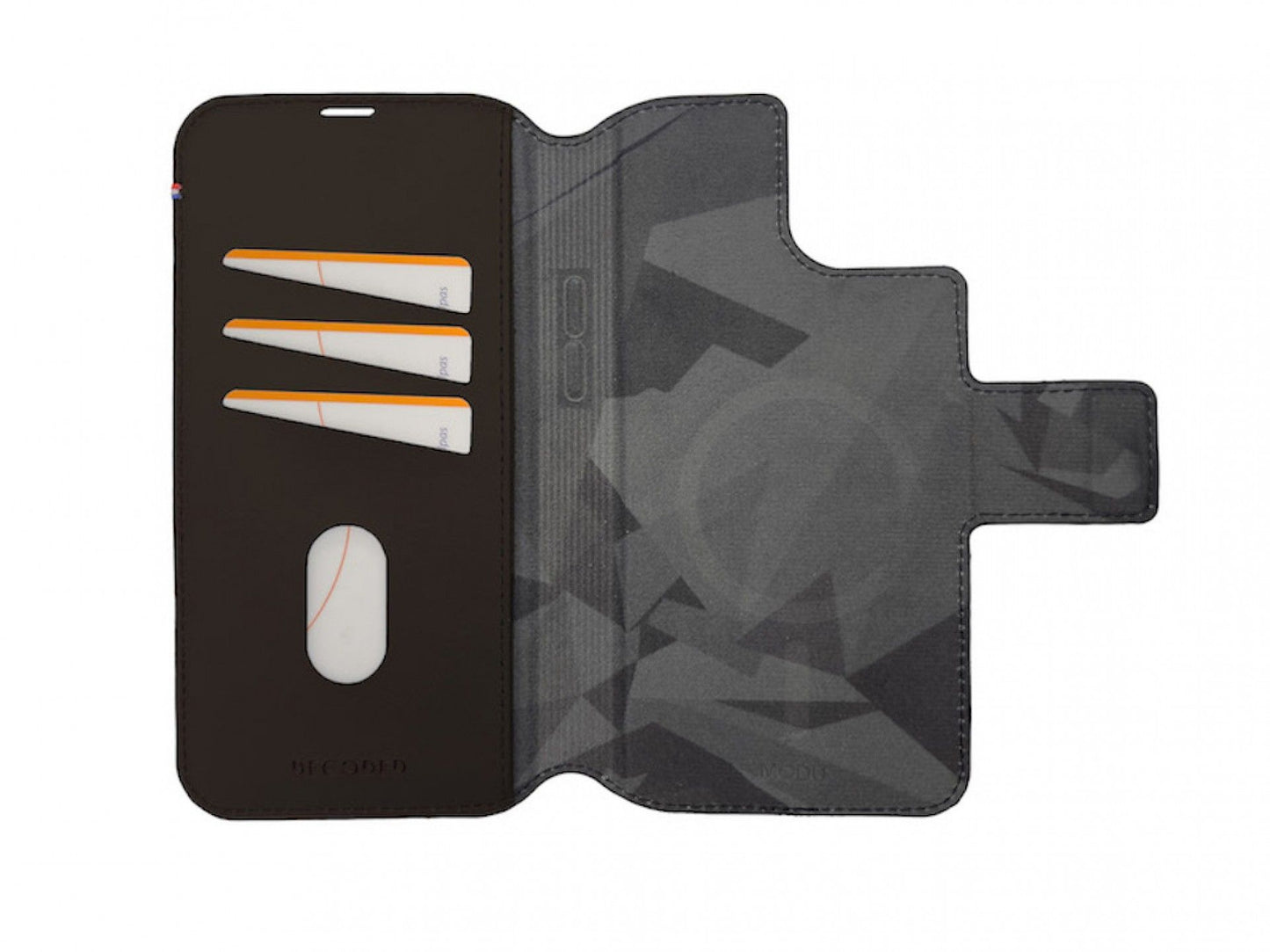 Capa em pele para iPhone 14 Plus Modu Wallet - Castanho