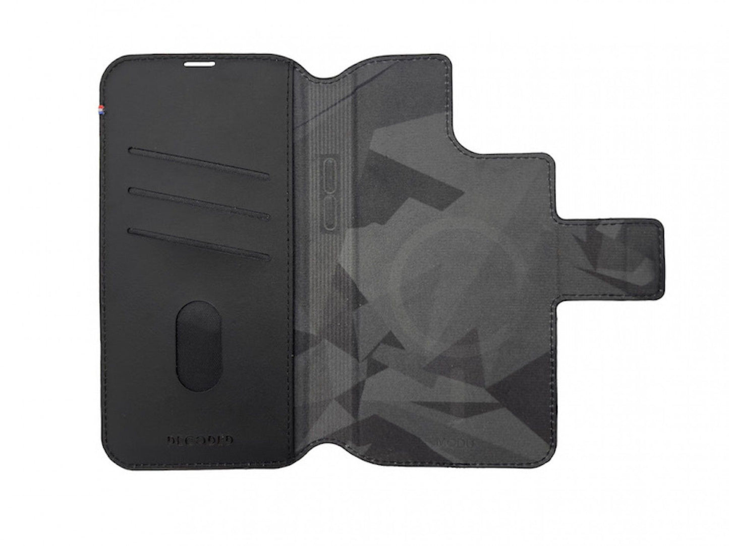 Capa em pele para iPhone 14 Plus Modu Wallet - Preto