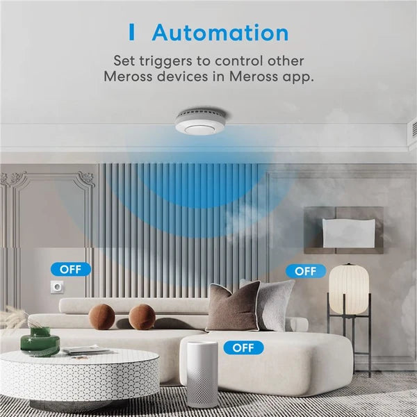 Sistema inteligente de deteção de fumo Meross