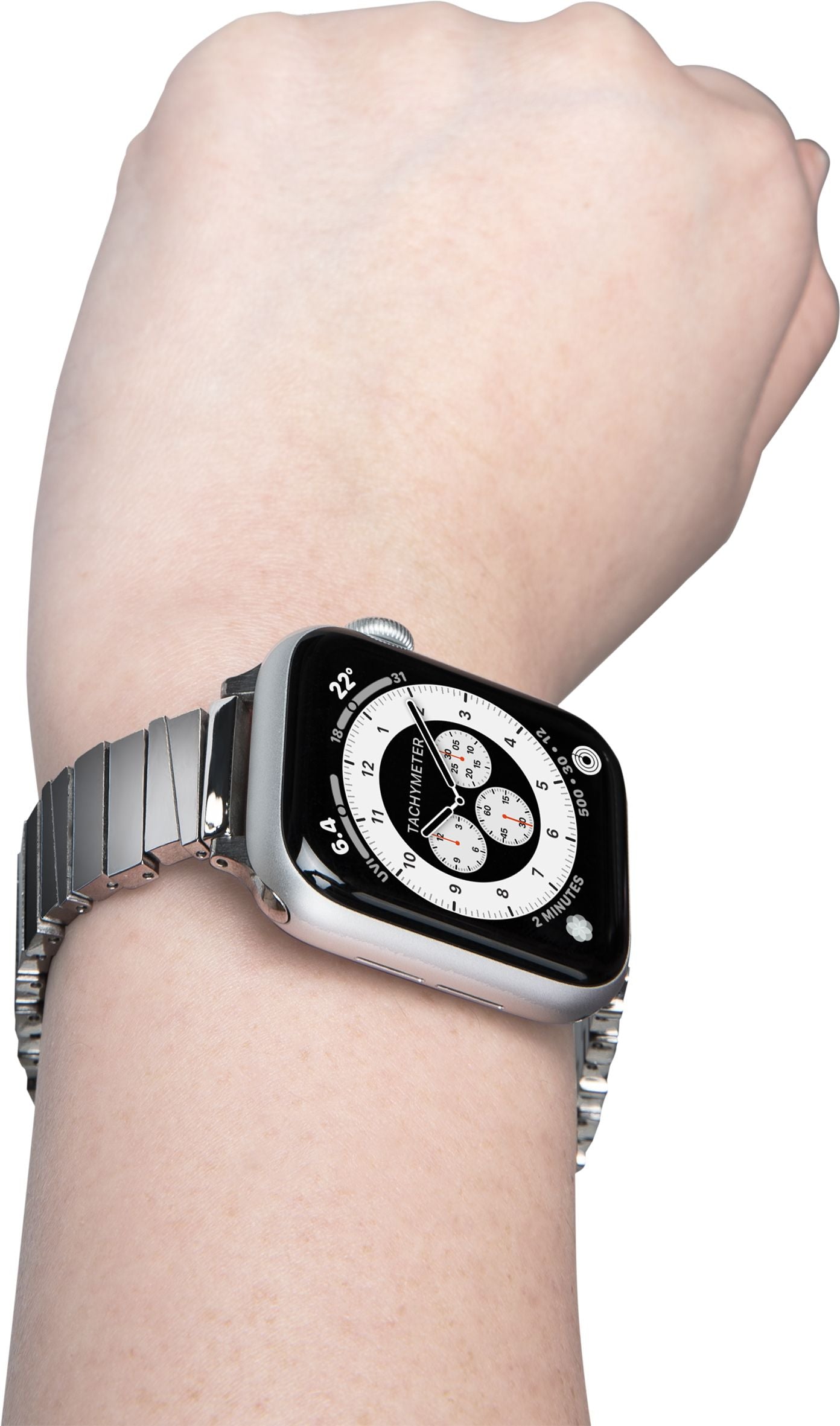 Bracelete de elos Laut March 38 a 42 mm - Prateado