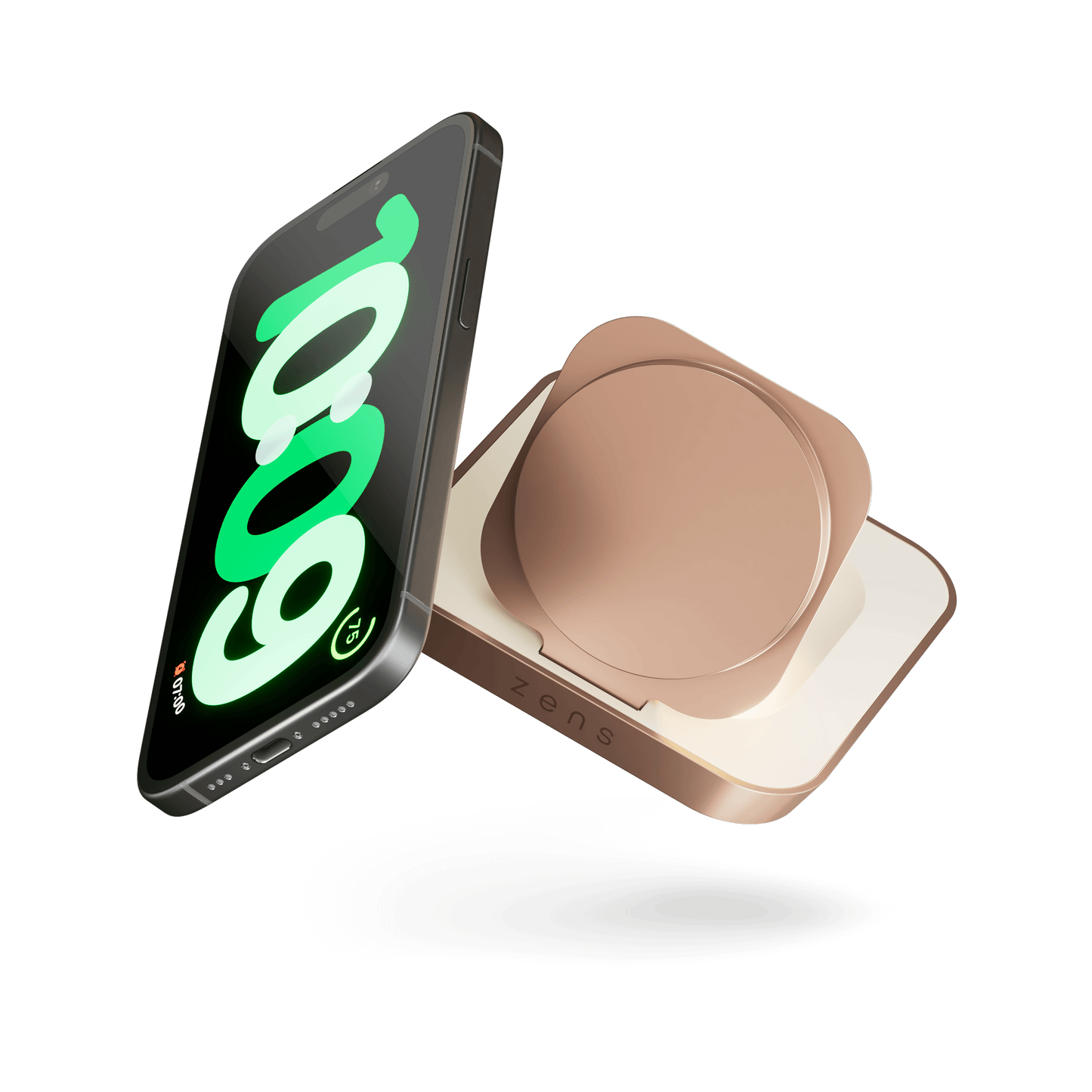 Carregador Zens Nightstand Magnetic Wireless Charger - Cobre
