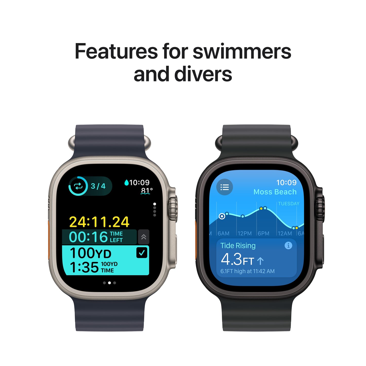 Apple Watch Ultra 2 GPS + Cellular, Caixa em titânio natural de 49 mm com Loop Alpine bronze - S