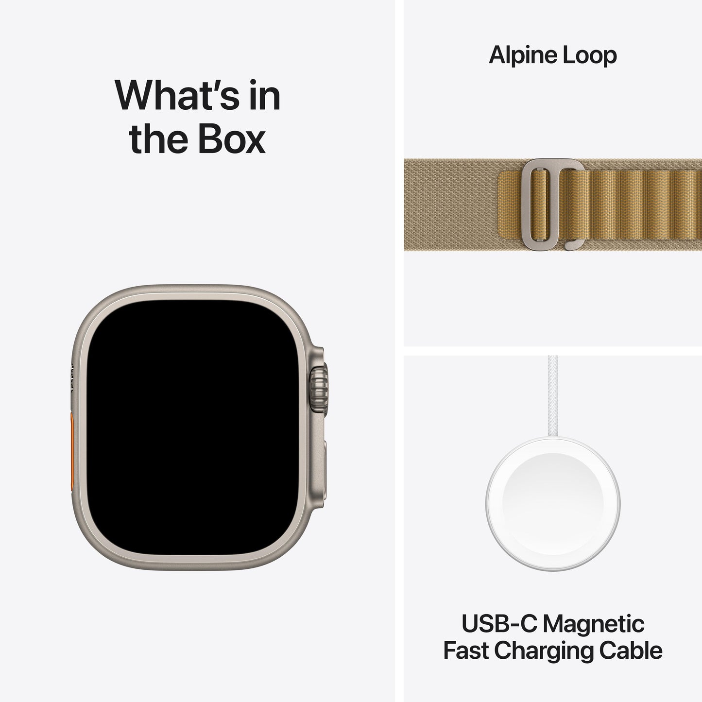 Apple Watch Ultra 2 GPS + Cellular, Caixa em titânio natural de 49 mm com Loop Alpine bronze - S