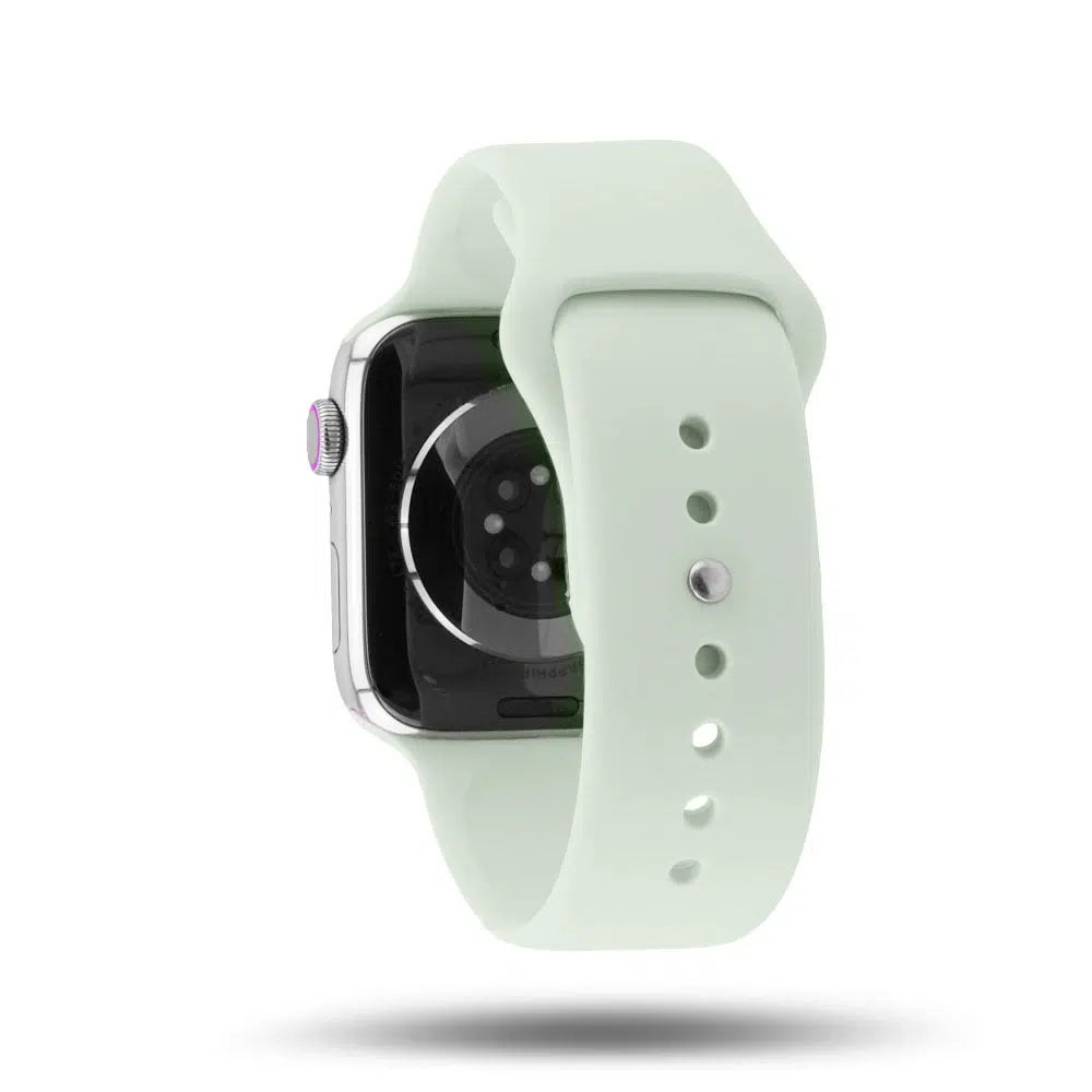 Bracelete em silicone para Apple Watch 38/41 mm Band Band - Menta Suave