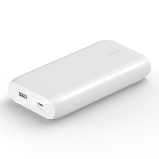 Belkin 20K PowerBank, 30W PD - Branco