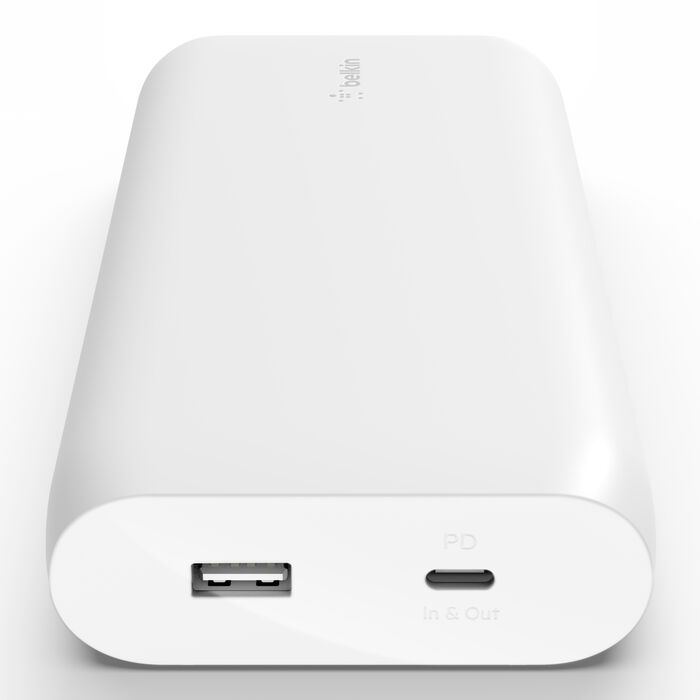 Belkin 20K PowerBank, 30W PD - Branco