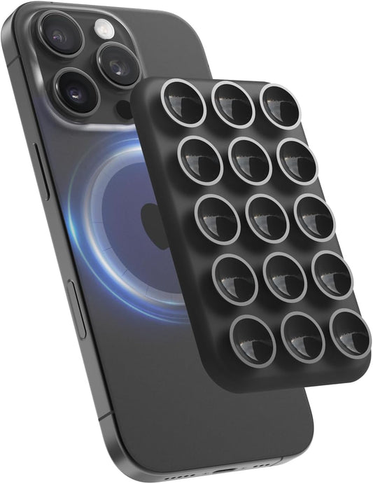 Placa de sução magnética para iPhone - Preto