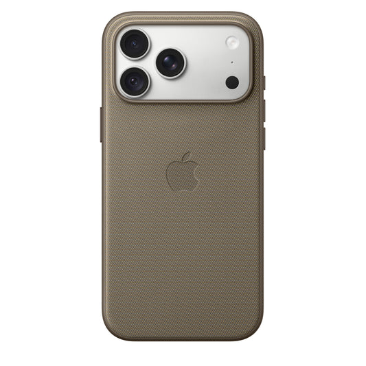 Capa em tecido TechWoven com MagSafe para iPhone 18 Pro Max – Castanho‑toupeira