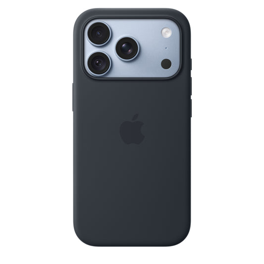 Capa em silicone com MagSafe para iPhone 18 Pro ‑ Azul Navy