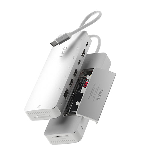Hub Multiport 9 em 1 Pro com SSD NVMe e USB-C 10Gbps