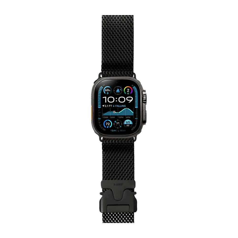 Bracelete Laut Saturn 42 a 49 mm - Preto