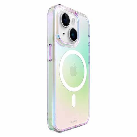 Capa para iPhone 15 Holo da Laut - Branco transparente