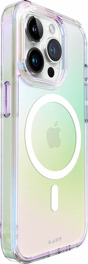 Capa para iPhone 15 Pro Max Holo da Laut - Branco transparente