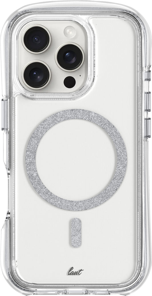 Capa para iPhone 16 Pro Aero Sparkle Laut - Crystal Silver