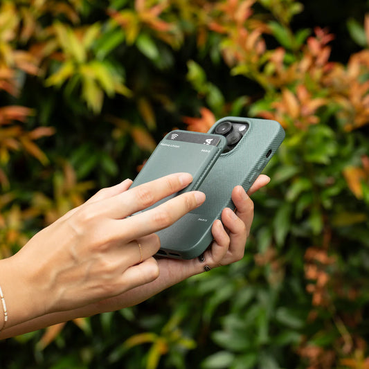 Carteira de cartões Native Union (RE)CLASSIC - Verde ardósia