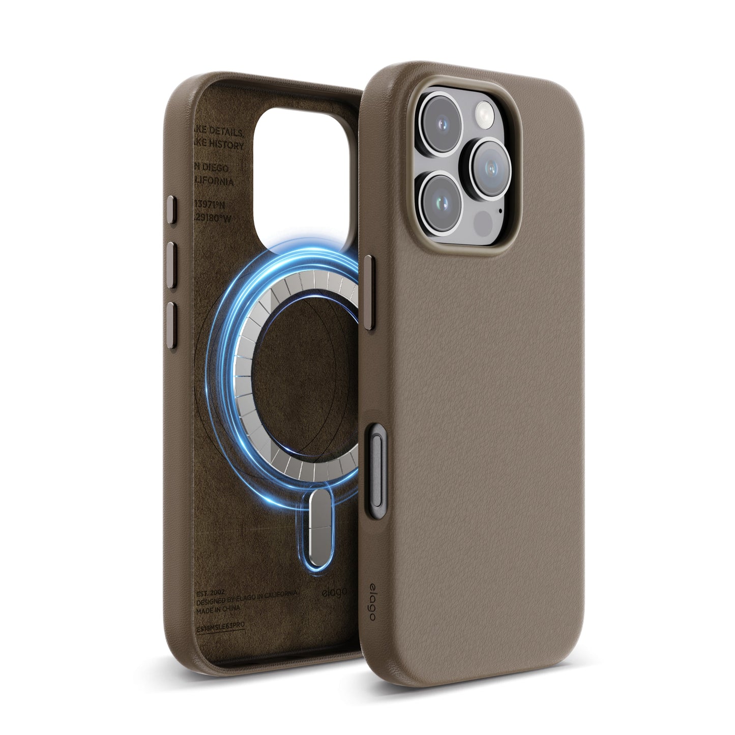 Capa magnética para iPhone 16 Pro Magsafe - Castanho