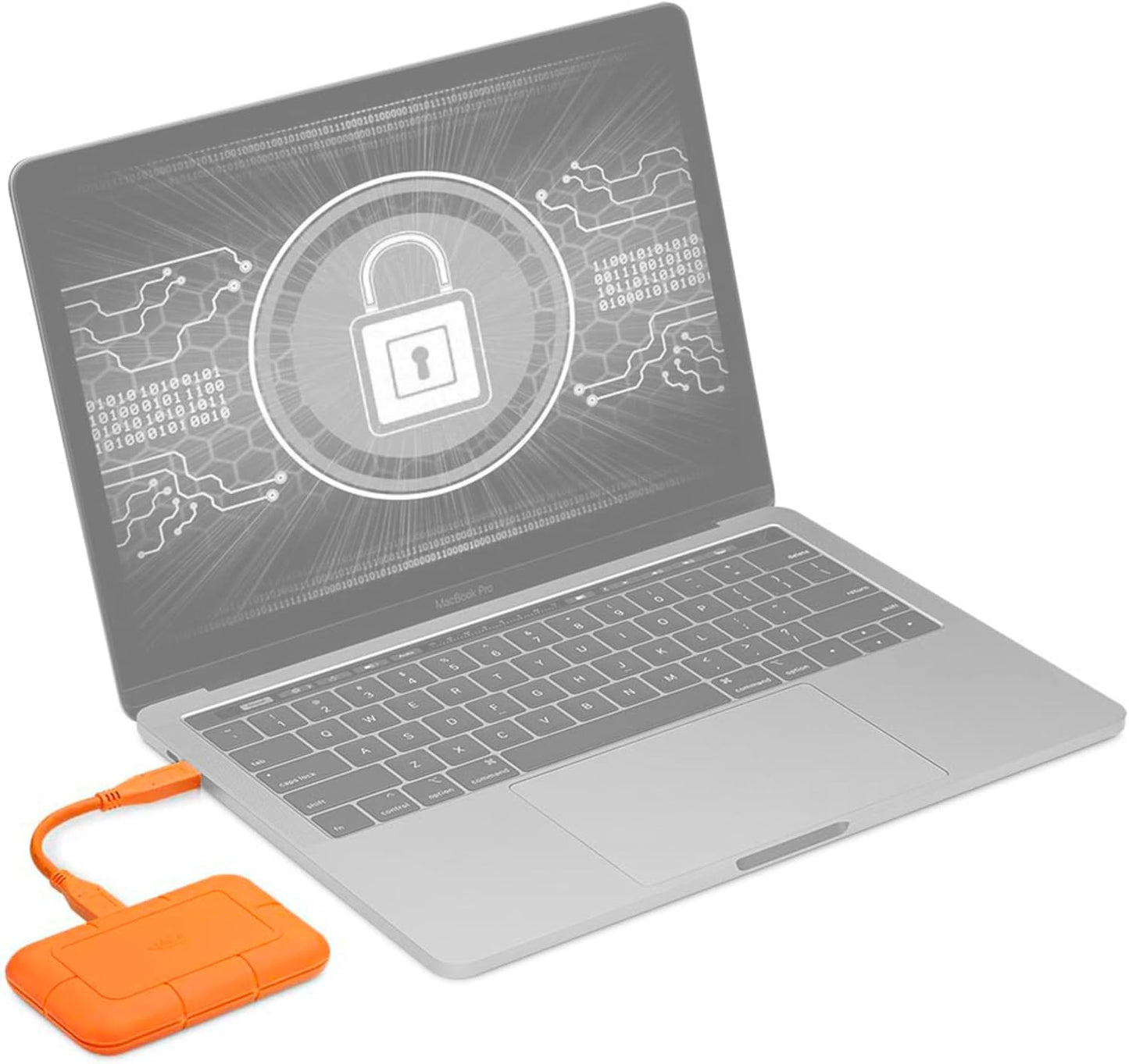 SSD externo LaCie Rugged SSD 500GB - Laranja
