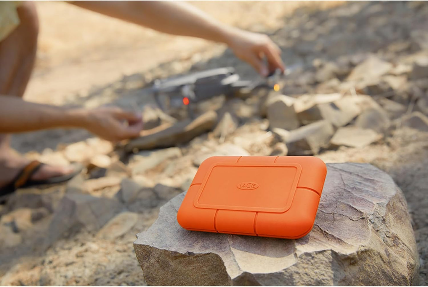 SSD externo LaCie Rugged SSD 500GB - Laranja