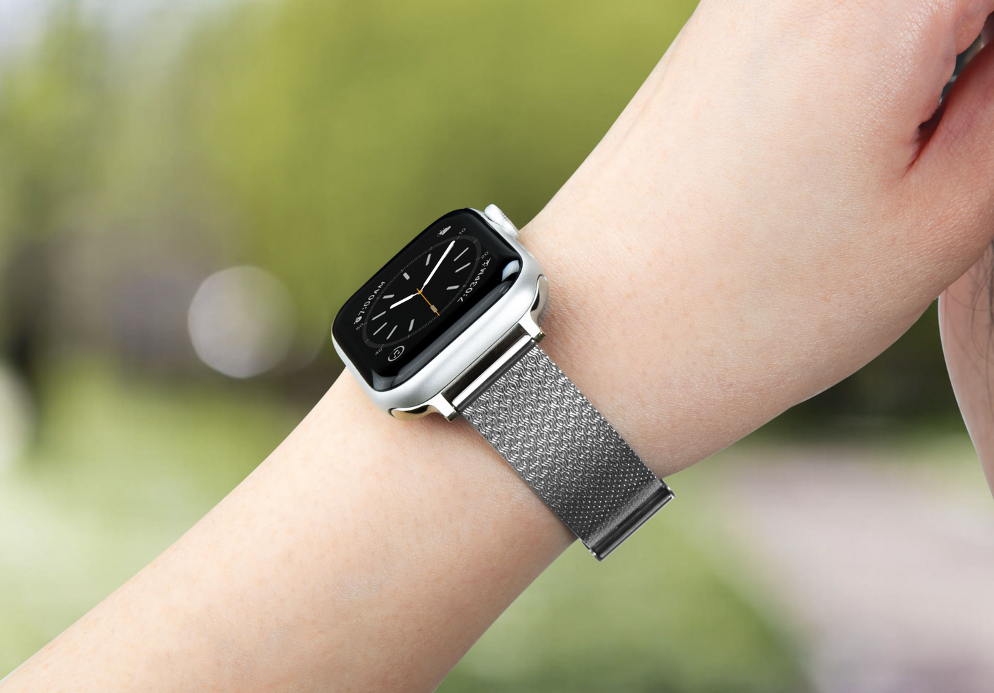 Bracelete de elos Laut Artic 38 a 42 mm - Prateado