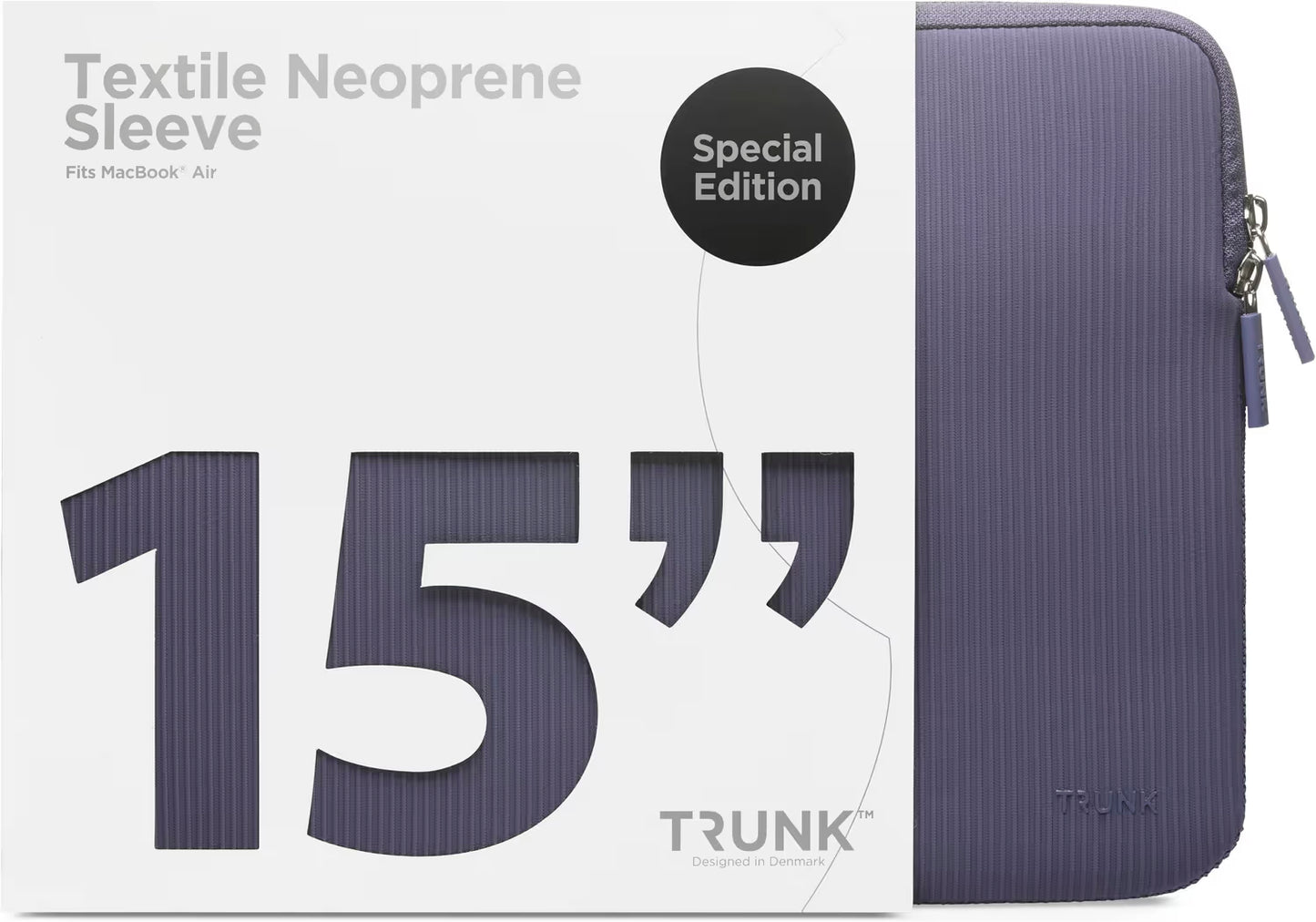 Sleeve para MacBook Air Trunk Ribbet Velvet 15" Air - Blueberry
