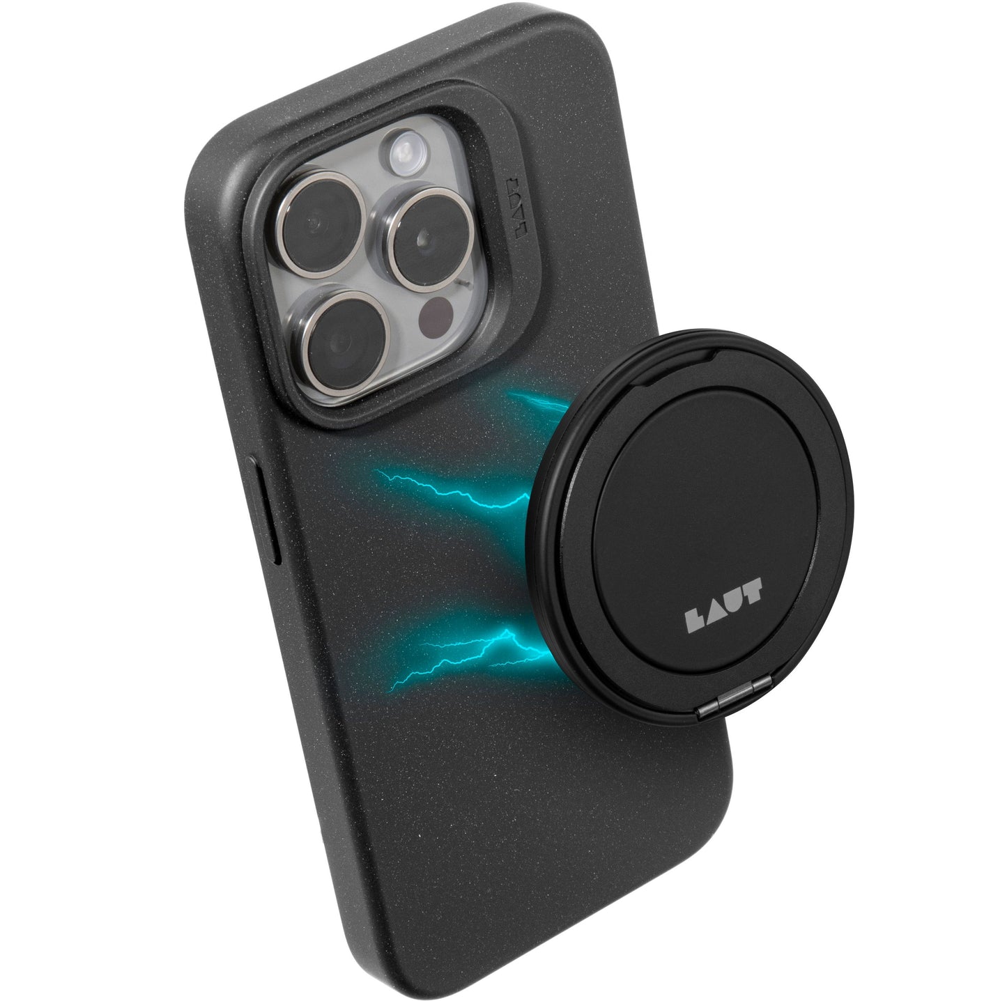LAUT MAGADD Anel 360 com MagSafe - Preto
