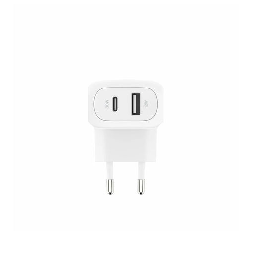 Carregador de parede USB-C e USB-A de 42W, Belkin - Branco