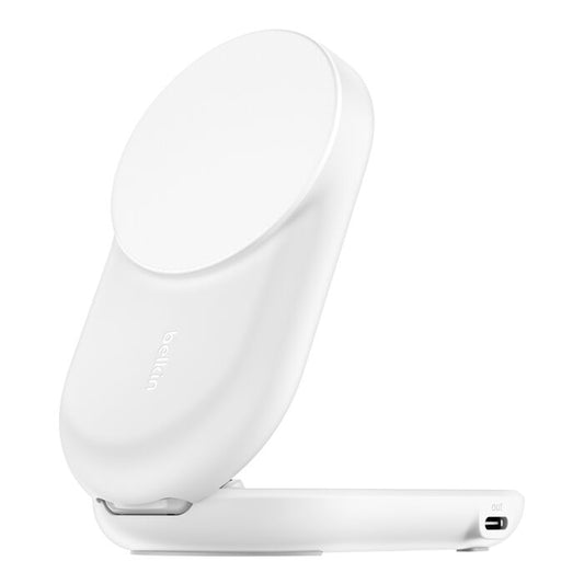 Base de carregamento Belkin UltraCharge 25w Qi2, 2 em 1, USB-C - Branco
