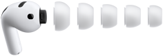Adaptadores de silicone para AirPods Pro 3 em cinco tamanhos