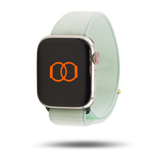 Bracelete Sport Loop nylon 41 mm Band Band - Menta suave