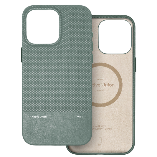 Capa Native Union (RE)CLASSIC para iPhone 16 Pro - Green Slate