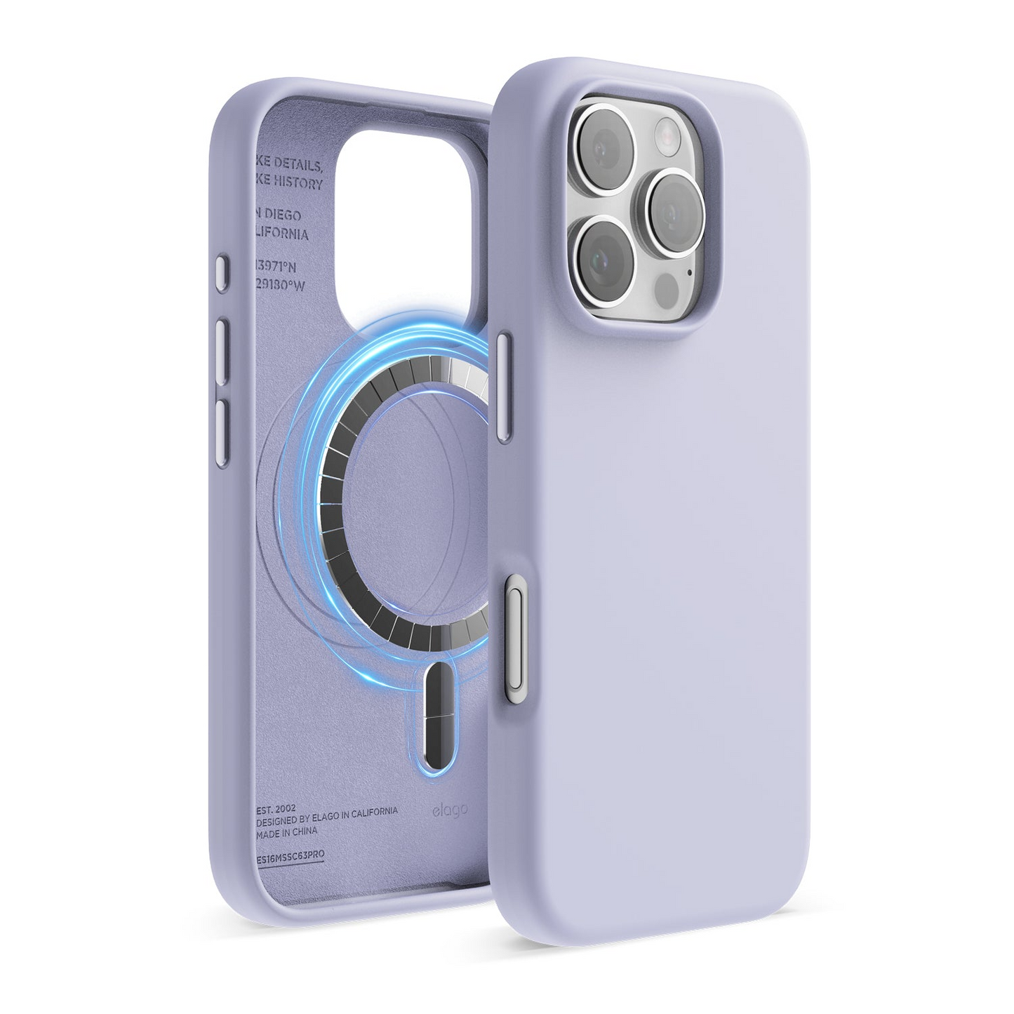 Capa magnética para iPhone 16 Pro max Magsafe - Roxo