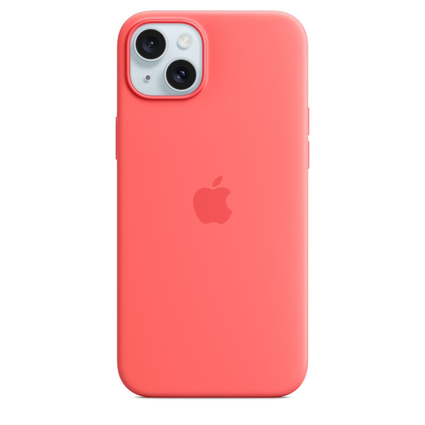 Capa em silicone com MagSafe para iPhone 15 Plus - Goiaba
