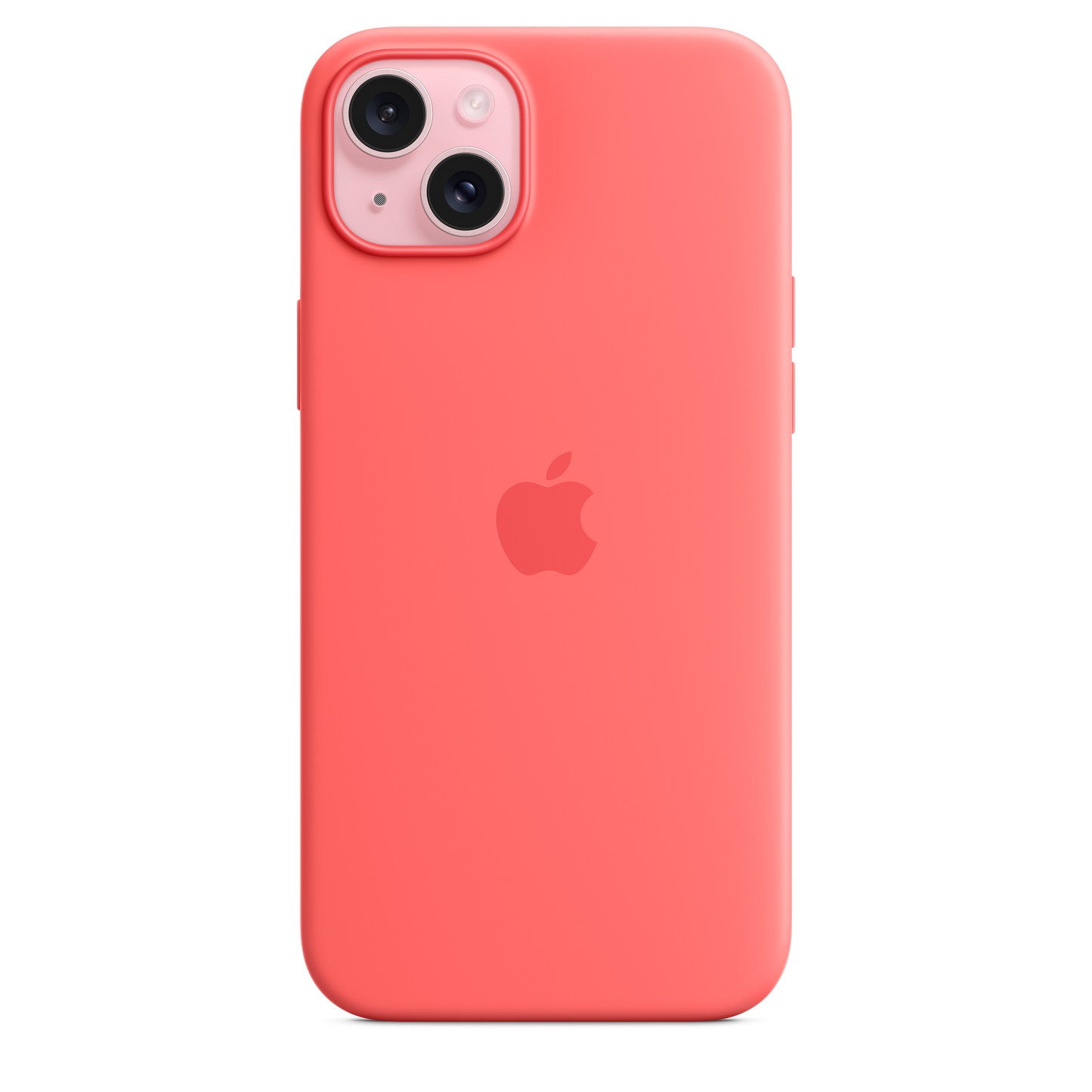 Capa em silicone com MagSafe para iPhone 15 Plus - Goiaba