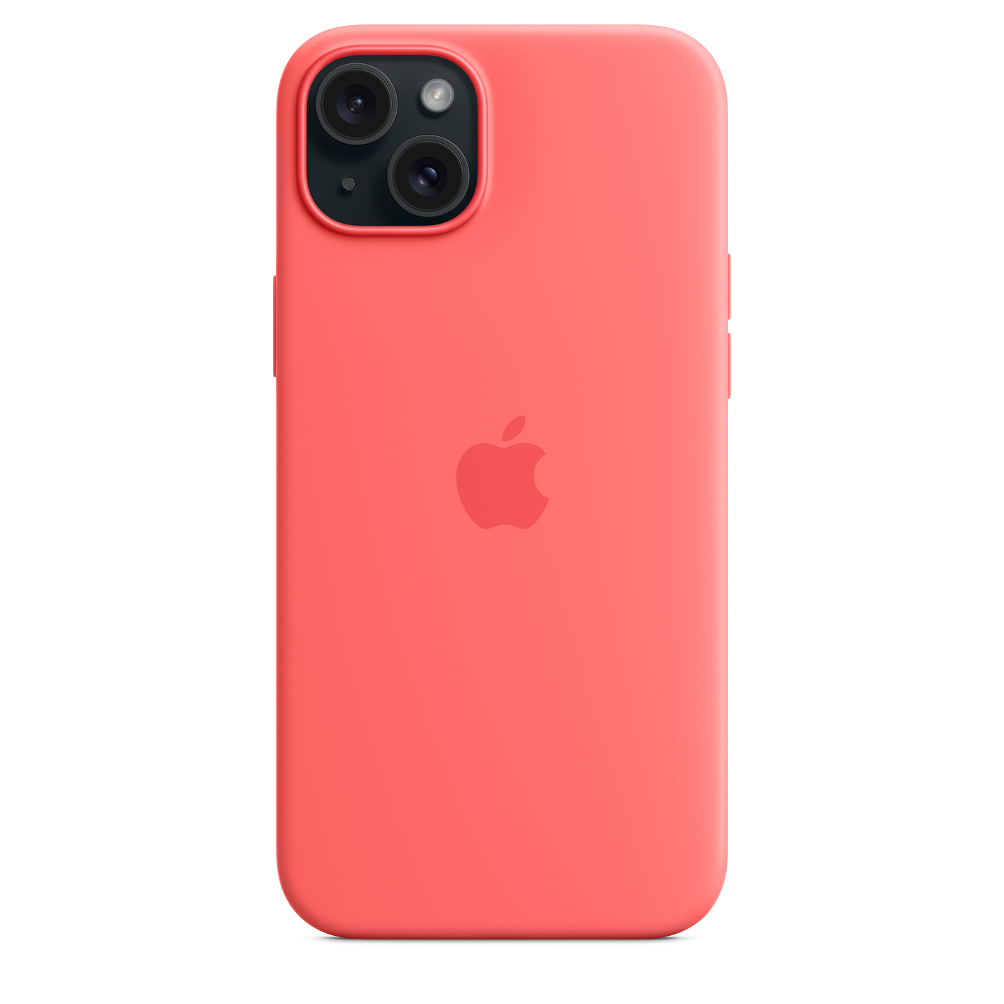 Capa em silicone com MagSafe para iPhone 15 Plus - Goiaba