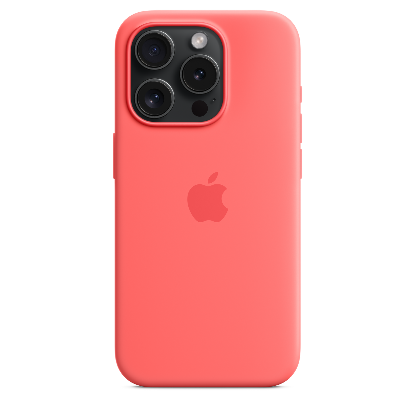 Capa em silicone com MagSafe para iPhone 15 Pro - Goiaba