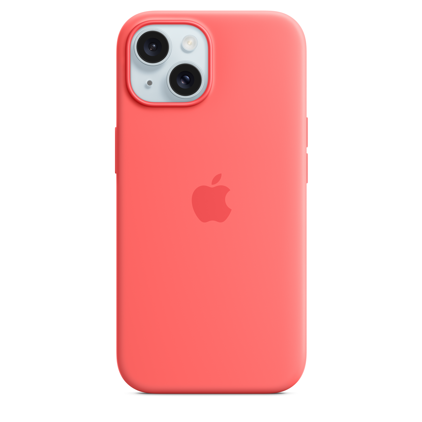 Capa em silicone com MagSafe para iPhone 15 - Goiaba