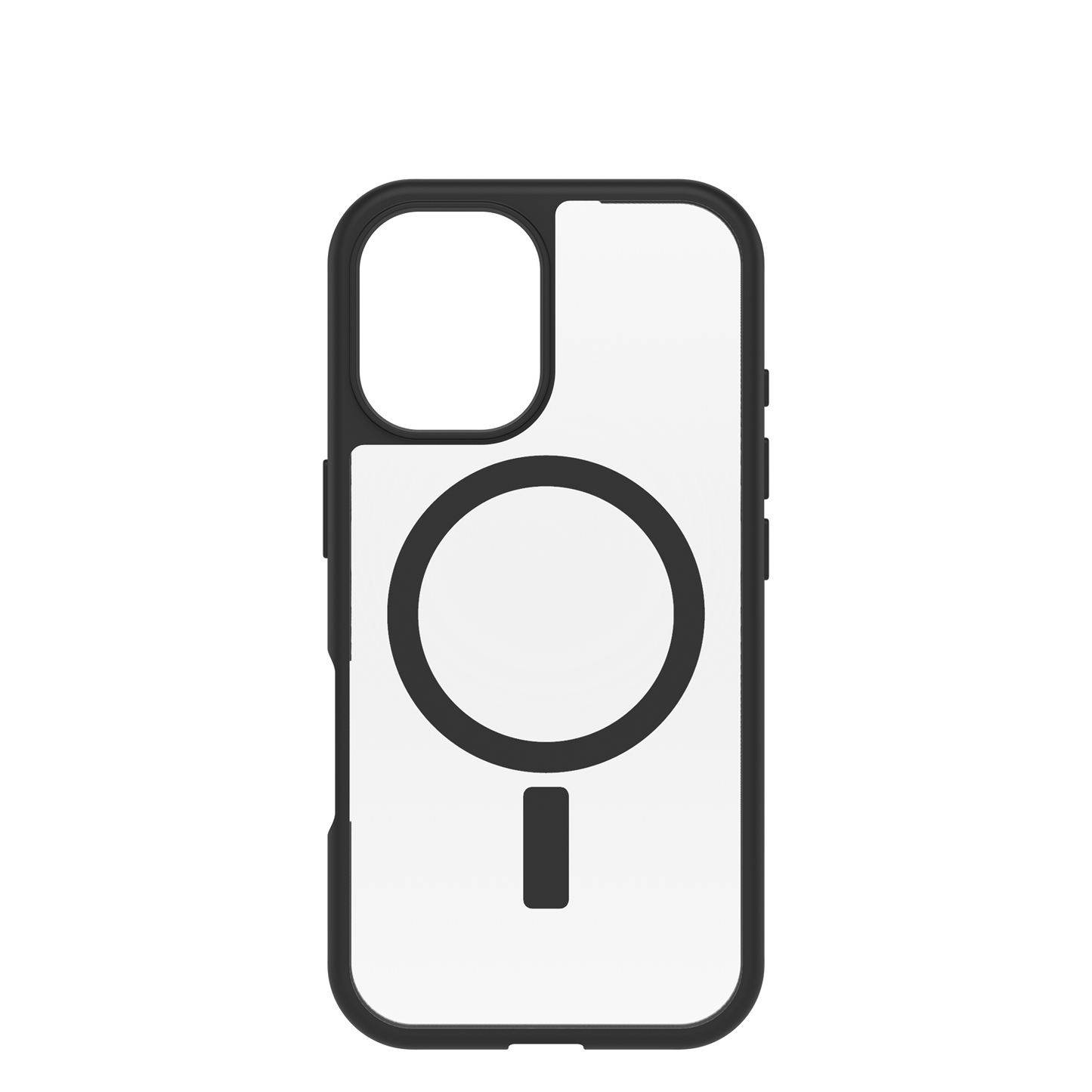 Capa para iPhone 16 Pro Otterbox React MagSafe - Black Crystal/Clear