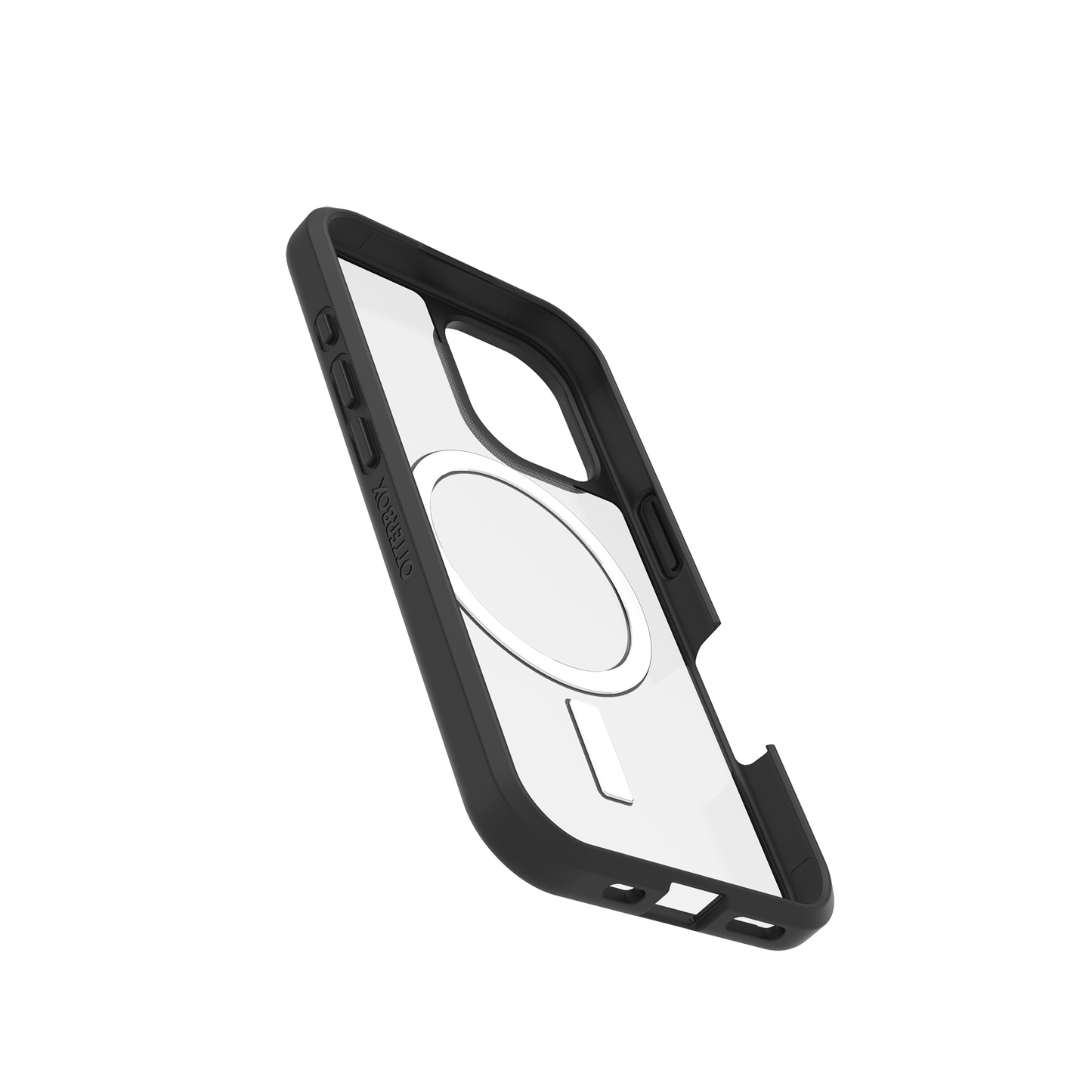 Capa para iPhone 16 Pro Otterbox React MagSafe - Black Crystal/Clear