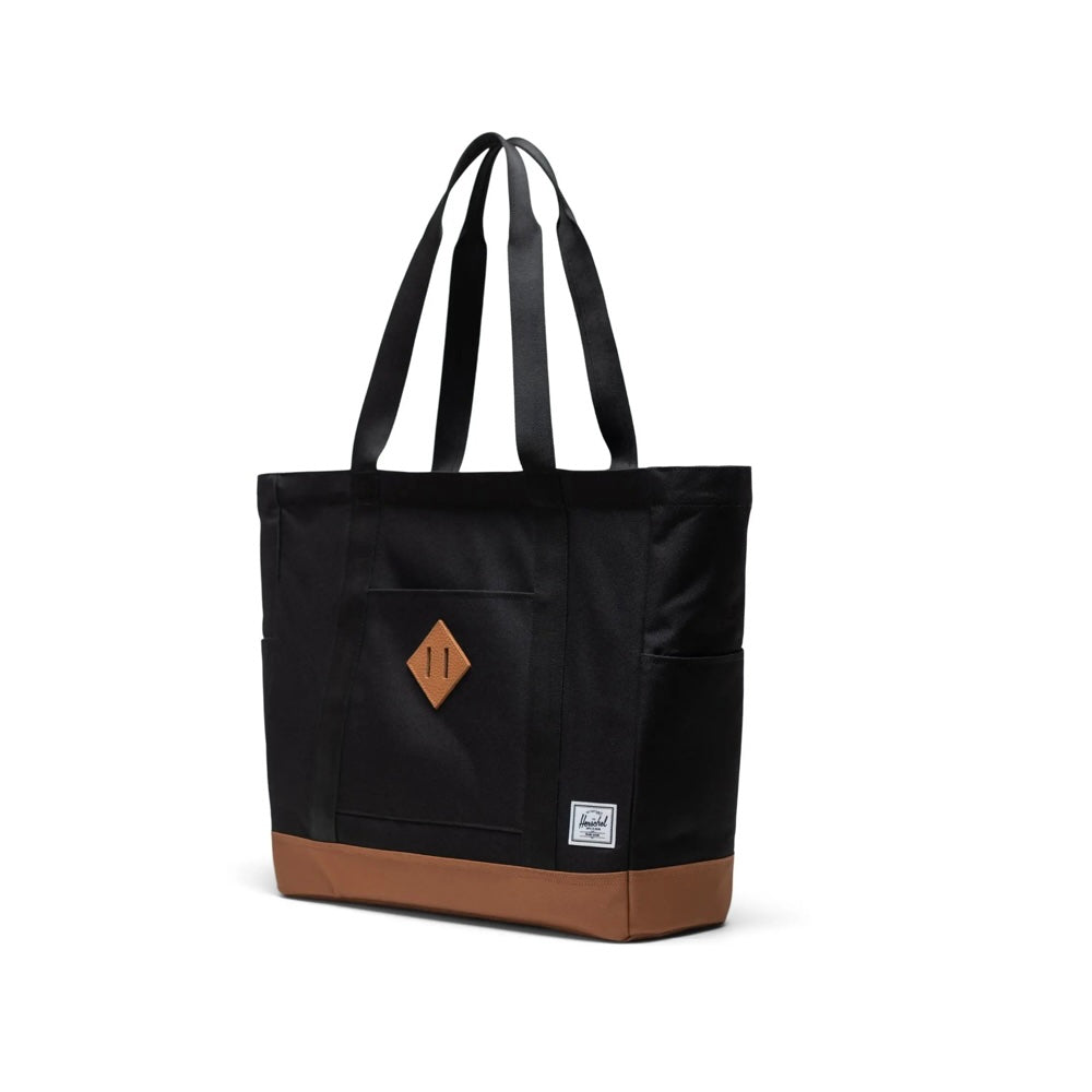 Mala para MacBook Heritage™ Tote Bag - Preto/castanho sela