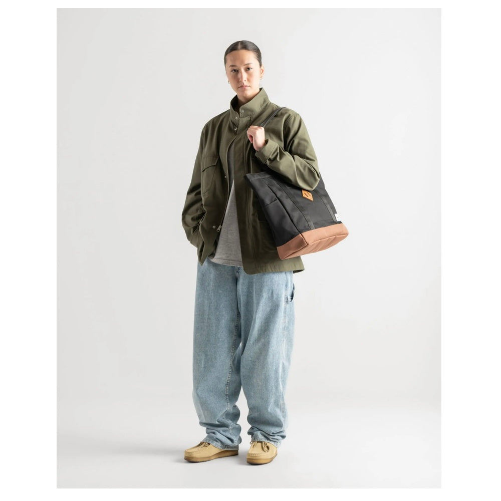 Mala para MacBook Heritage™ Tote Bag - Preto/castanho sela