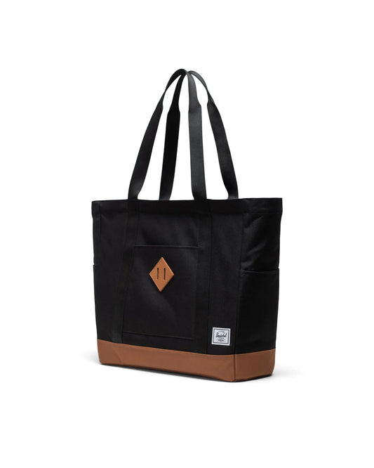 Mala para MacBook Heritage™ Tote Bag - Preto/castanho sela