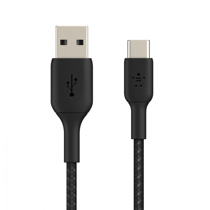 Cabo USB-A para USB-C Belkin BOOST CHARGE Braided 2 m Preto