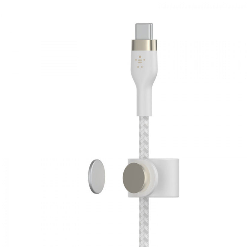 Cabo Belkin Boost Charge Pro Flex Braided Silicone USB-C USB-C 2 m - Branco